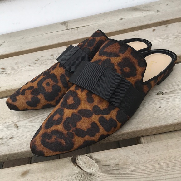 NWOT Lord & Taylor Leopard Print Mules - Picture 2 of 10
